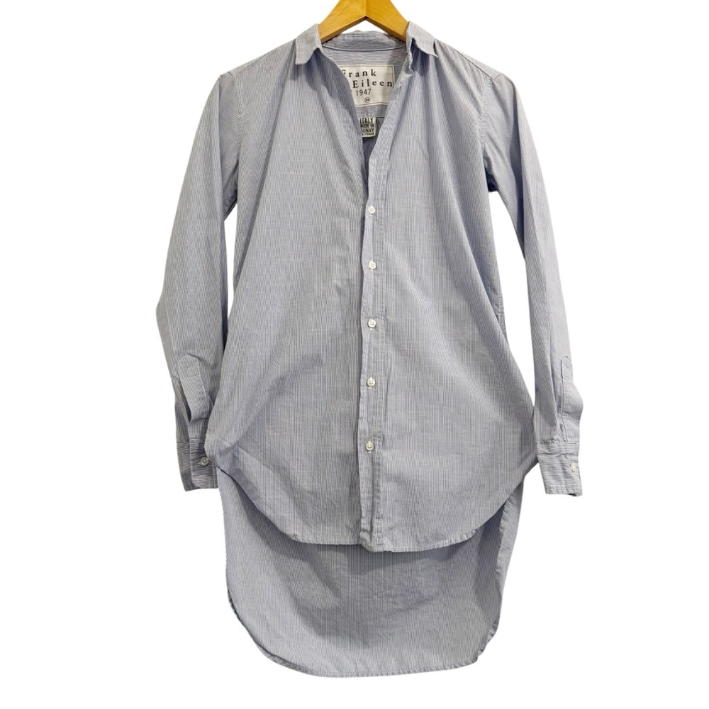 Frank & Eileen Grayson Button Down Blue White XS - image 2